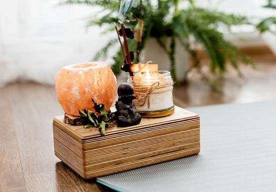 heling aromatherapy set up